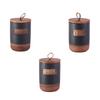 Ceramic Storage Container Sealed Jar Creative with Wood Lid Decorative Storage Jar Airtight Container for Candy Spice Cookie