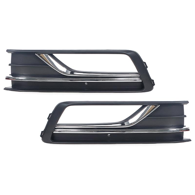 K-Car Grilă Bandă de Protecție Bara Față Lampă de Ceață Capac Pentru Volkswagen VW Passat NMS 2016 2017 2018 56D853665C 56D853666C