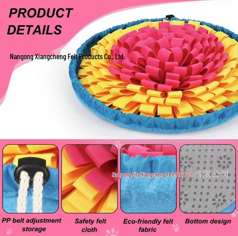 Snuffle Mat Dog Toy: Encourages Foraging, Slow Eating, and Mental Stimulation for Dogs