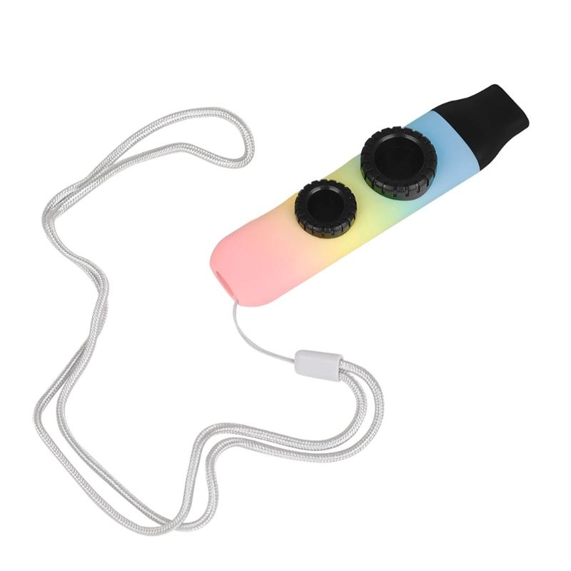 Easy to Playing ABS Construction Kazoo with Double Membrane Design Ideal for Beginners Children and Family Activity