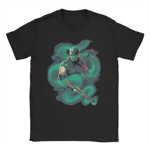 Men Women MGS1 Solid Snake Game T Shirt Metal Gear Cotton Tops Funny Short Sleeve O Neck Tees Classic T-Shirts