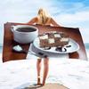 Cakes Beach Towels Cotton Beach Towel Super Absorbent Oversized Lightweight Quick-Dry Bath Towels Sand Free Turkish Beach Towels