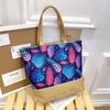 Women's Southeast Asian Literary Canvas Shoulder Bag