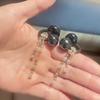 2PCS Shiny Elegant Waterdrop Ear Clip Accessories Universal DIY Decor Parts for Most Earphone Custom Decoration