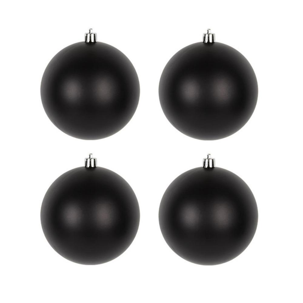 4/6Pcs 6/8/10cm Black Christmas Ball PVC Christmas Home Decoration  Shopping Mall