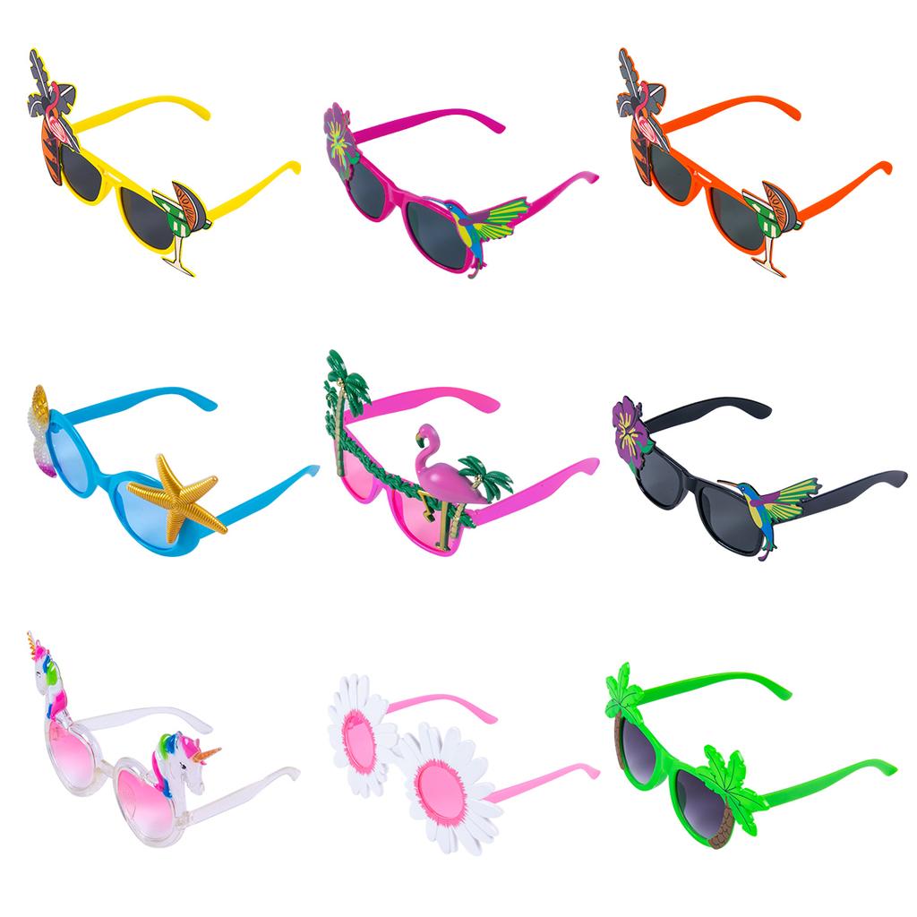 Ochelari de Soare Hawaiian Tropical Party Flamingo Ananas Formă de Fructe Ochelari de vară Luau Piscină Petrecere pe Plajă Decorațiune Ochelari Amuzanți