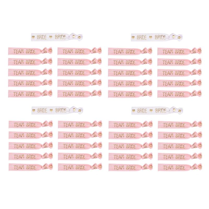 Dobre-44 SZT Zespół Panny Młodej Wieczór Panieński Opaski na Nadgarstek Bransoletka Gumki do Włosów Panny Młodej Impreza Panieńska Ślub Prysznic Panieński