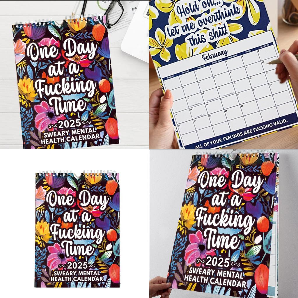 2025 Mental Health Calendar Beautifully Designed 12 Month Spiral Wall Calendar