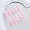 Temperament French streamer bow fairy sweet versatile removable manicure 24 pieces