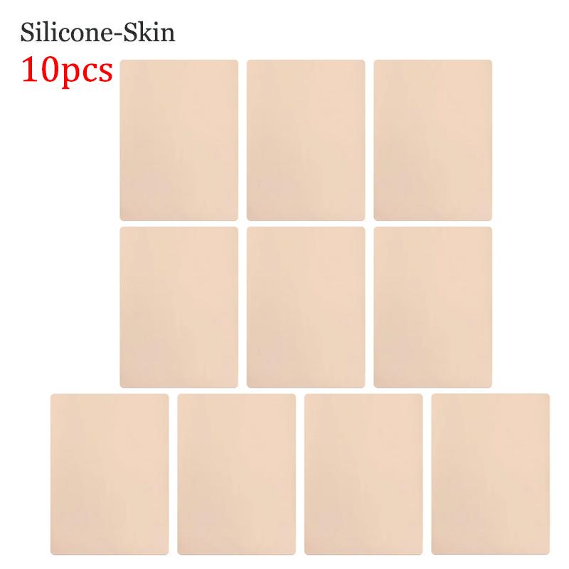 10/1Pcs Silicone Tattoo Practice Skin Blank Microblading Eyebrow Fake Skin Double-Sided for Permanent Tattoo Makeup Tools