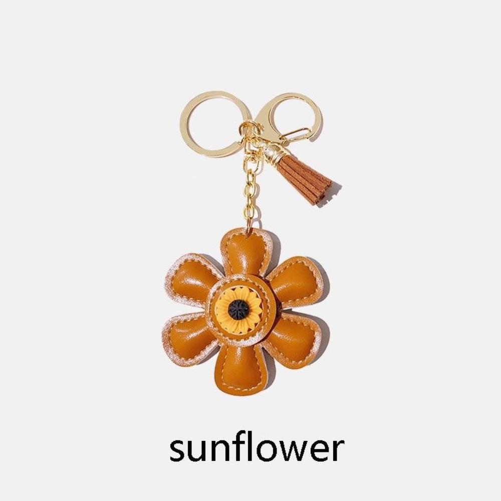 2024 Creative Bag Charm Cute Sunflower Keychain Backpack Accessory Gift