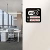 2 st Trådlöst Nätverk WIFI Logotyp Klistermärke Wifi Logotyp Väggklistermärke Kaffebar Mjölkte-ställe Fönsterglas Klistermärke, Lämpligt för Kontor och Offentliga Platser