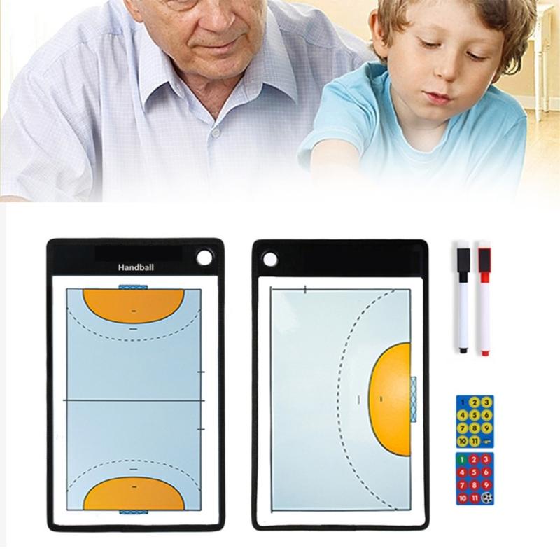 Soccer Tactic Board Magnetic Football Coaching Clipboard Training Coaching Football Coaches Strategy Board with Pens