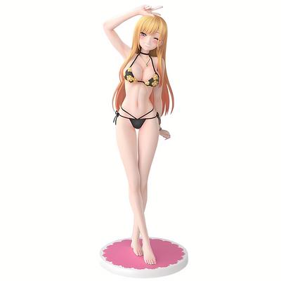 23cm Figurka Anime Kitagawa Marin Kawaii Cos Seksowny Kostium Kąpielowy Poza Stojąca Figurka Akcji Lalka PVC Model Kolekcjonerski Zabawki Prezenty
