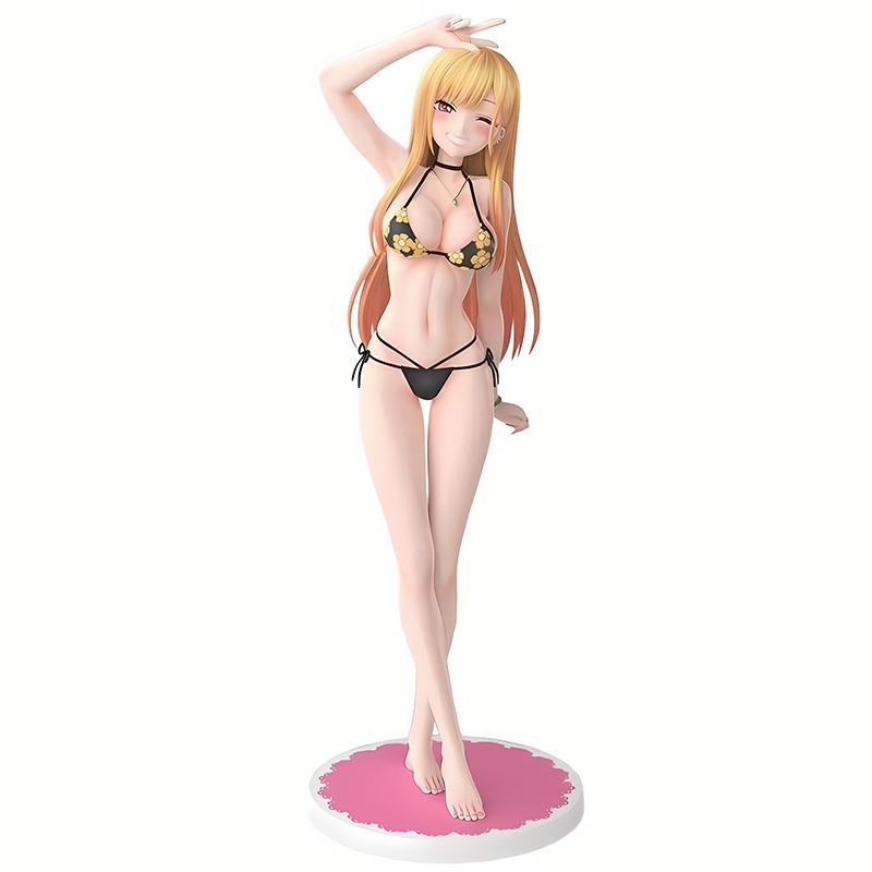 23cm Anime Kitagawa Marin Figure Kawaii Cos Sexy Swimsuit Standing pose Action Figure Doll PVC Collection Model Toys Gifts
