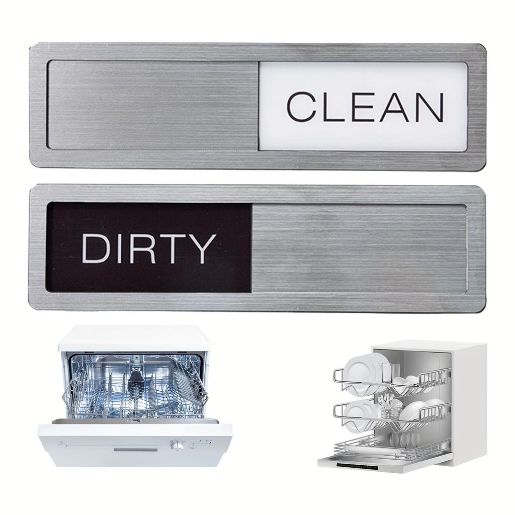 Acrylic Dishwasher Magnet - Easy Slide Clean/Dirty Indicator, Strong & Stylish Kitchen Accessory