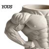Eco-friendly Desk Decor 3D Printed Pen Holder, Bodybuilder Torso Shape, Muscular Fitness Macho Muscle Accessory Organizer, Creative Desktop