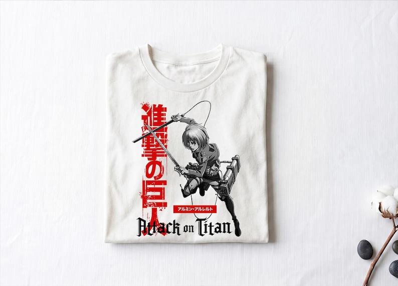 Attack On Titan Shirt AOT Season 3 Armin with Kanji AOT Anime Shirt, Attack On Titan Merch, Attack On Titan Gifts Shirt, Armin Arlert Shirt 150