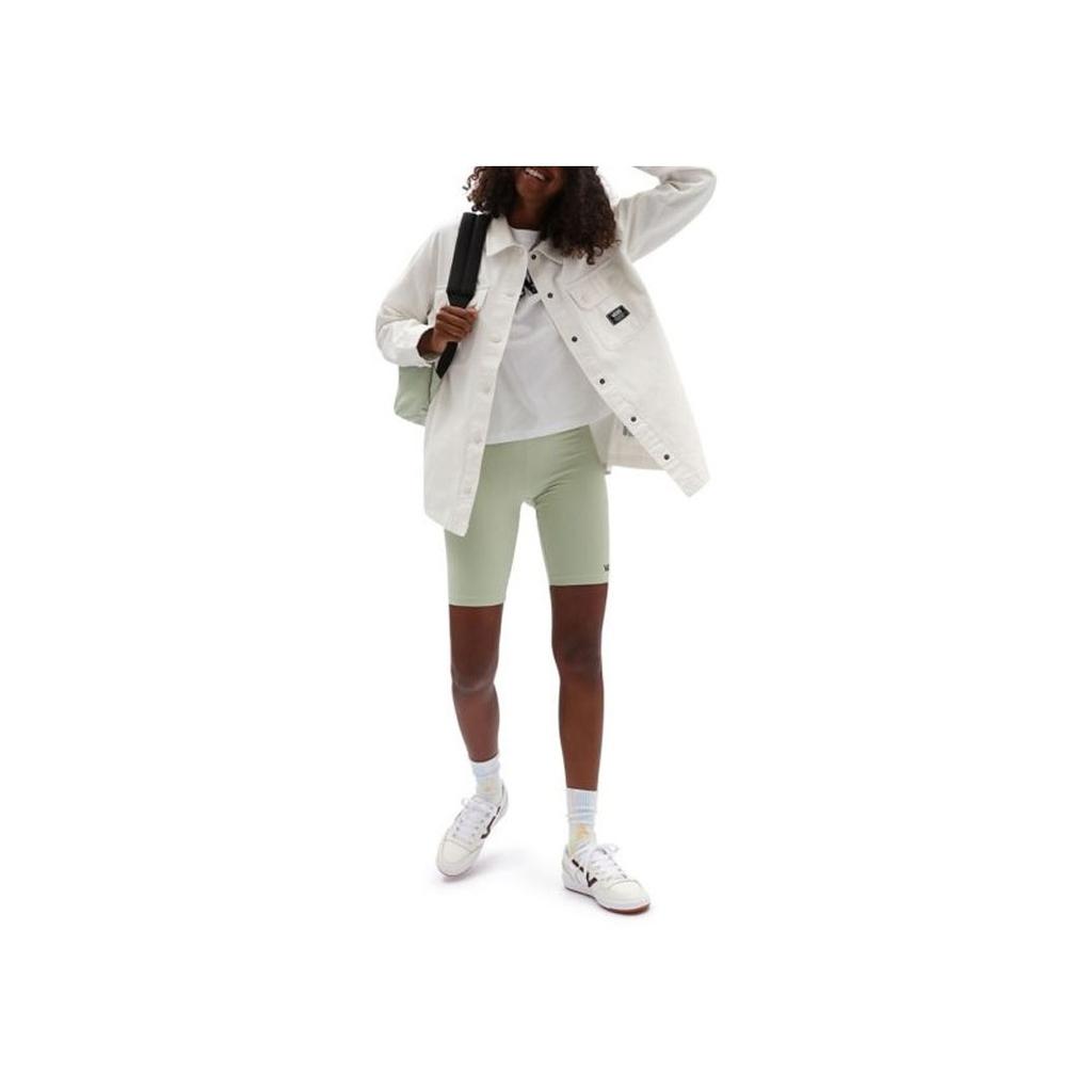 Vans Solid Logo Single-Breasted Polo Jacket Women Jackets White VN0A5LLCFS8