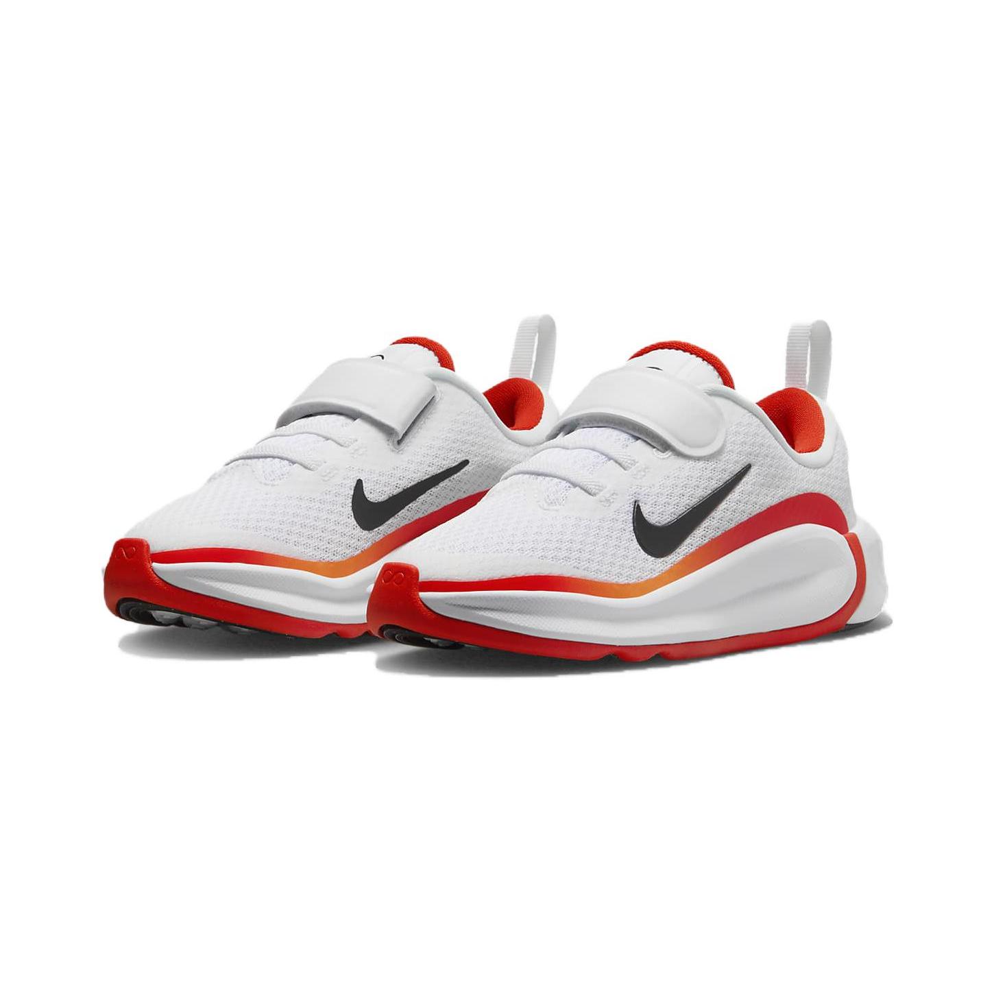 

New Nike Infinity Flow Slip-Resistant Anti-Kick Low-Top Kids Running Shoes White Red Kids FD6061-101 25