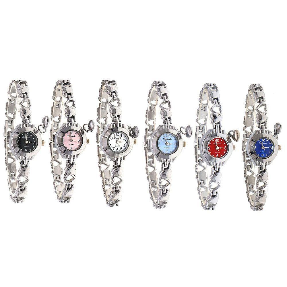Hollow Heart Quartz Watch Multi-color Quartz Clock Creative Wristwatch