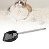Cat Litter Scoop Stainless Steel   Handle Half Round Shovel Pet Sand Sifter Poop Scooper for Beaches Pet Cat Litter Boxes