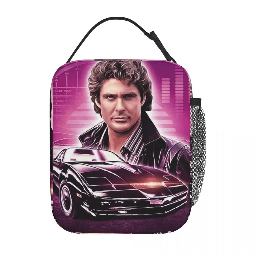 Knight Rider Action Tv Series Insulated Lunch Bag for Women Children Leakproof Food Boxes Thermal Lunch Box Tote