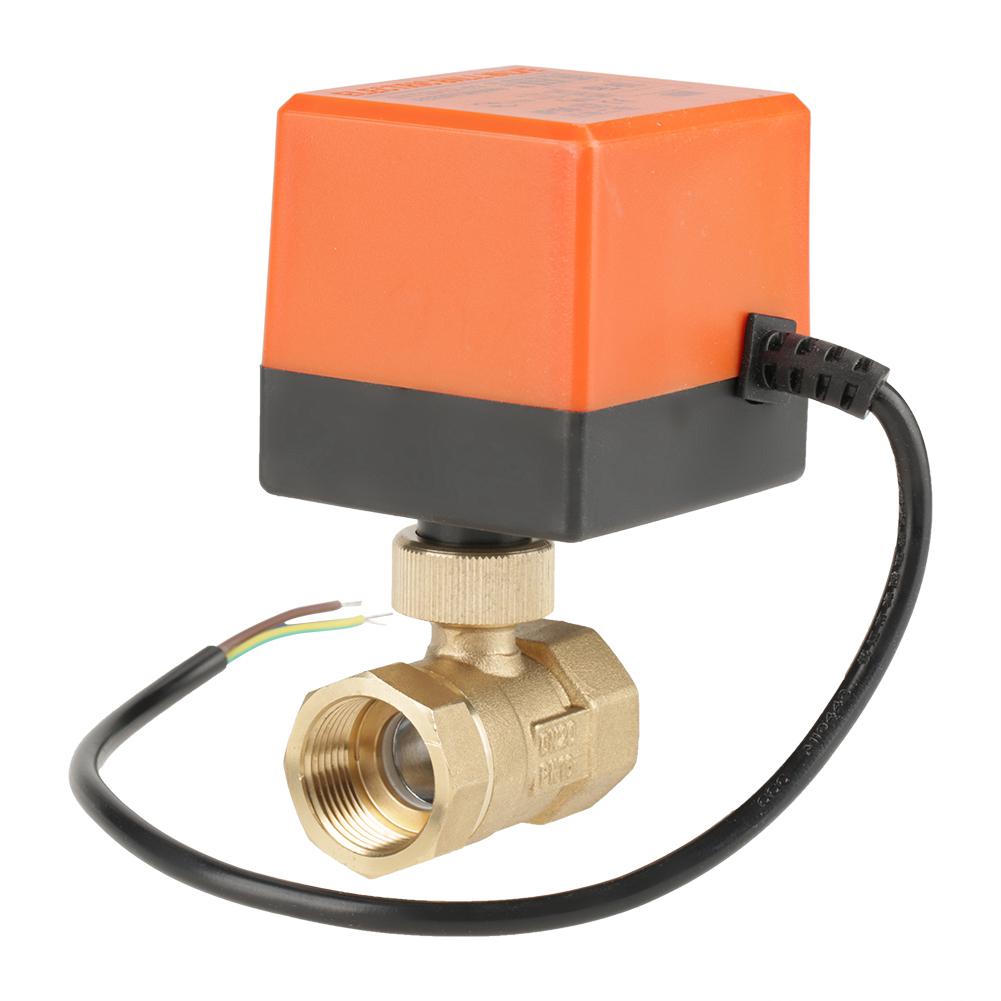 DINGMINGMING Valve DN15/DN20/DN25 Electric Motorized Brass Ball Valve DN20 AC 220V 2 Way 3-Wire with Actuator Specification : DN40, Voltage : 220V DINGMINGMING Valve DN15/DN20/DN25 Electric Motorized Brass Ball Valve DN20 AC 220V 2 Way 3-Wire with Actuator Specification : DN40, Voltage : 220V