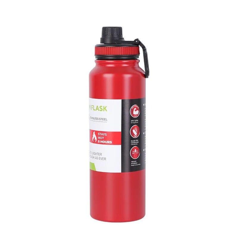 Tazza Termica da Esterno in Acciaio Inossidabile da 600/800/1000ML, Pentola Spaziale di Grande Capacità, Tazza da Acqua Portatile per Sport, Viaggio, Auto, Bollitore
