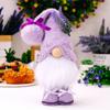 Lavender Purple Unique Doll Figurine Plush Gnome Stylish Accent For Mothers Day Celebrations