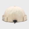 Unisex Cotton Melon Skin Hat Adjustable Hip Hop Docker Cap Brimless Solid Color Landlord Cap Outdoor