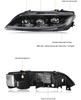Mazda 6 LED Headlight Assembly: 2003-2015 with Sequential Turn Signals and DRL