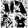Self-Adhesive Wallpaper Giant Ghost Window Sticker Glass Sticker Party Decor Halloween Decor