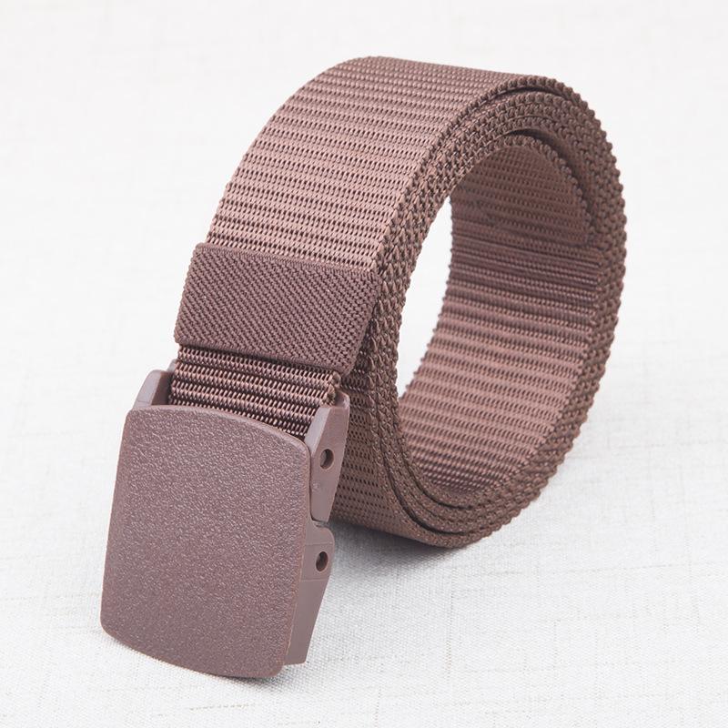 

Unisex Breathable Nylon & Leather Metal-Free Security Belt for Casual Wear and Training 3.8cm Wide - 120cm Long