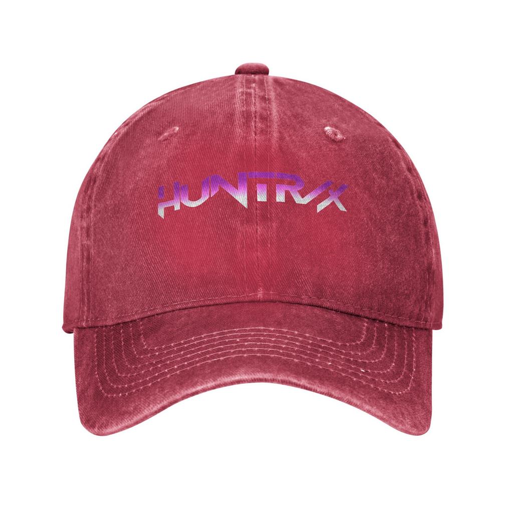 Vintage Huntrix Dämonenjäger Kpop Logo Baseballkappen Unisex Stil Used Gewaschene Sonnenkappe Sommer Verstellbare Passform Hüte Kappe