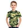 Kinderkleidung Camouflage Farbe 3D-Druck T-Shirt Jungen Mädchen Kleidung 2-10 Jahre Kind Baby Rundhals Oberteil Sommer Outdoor Spielkleidung