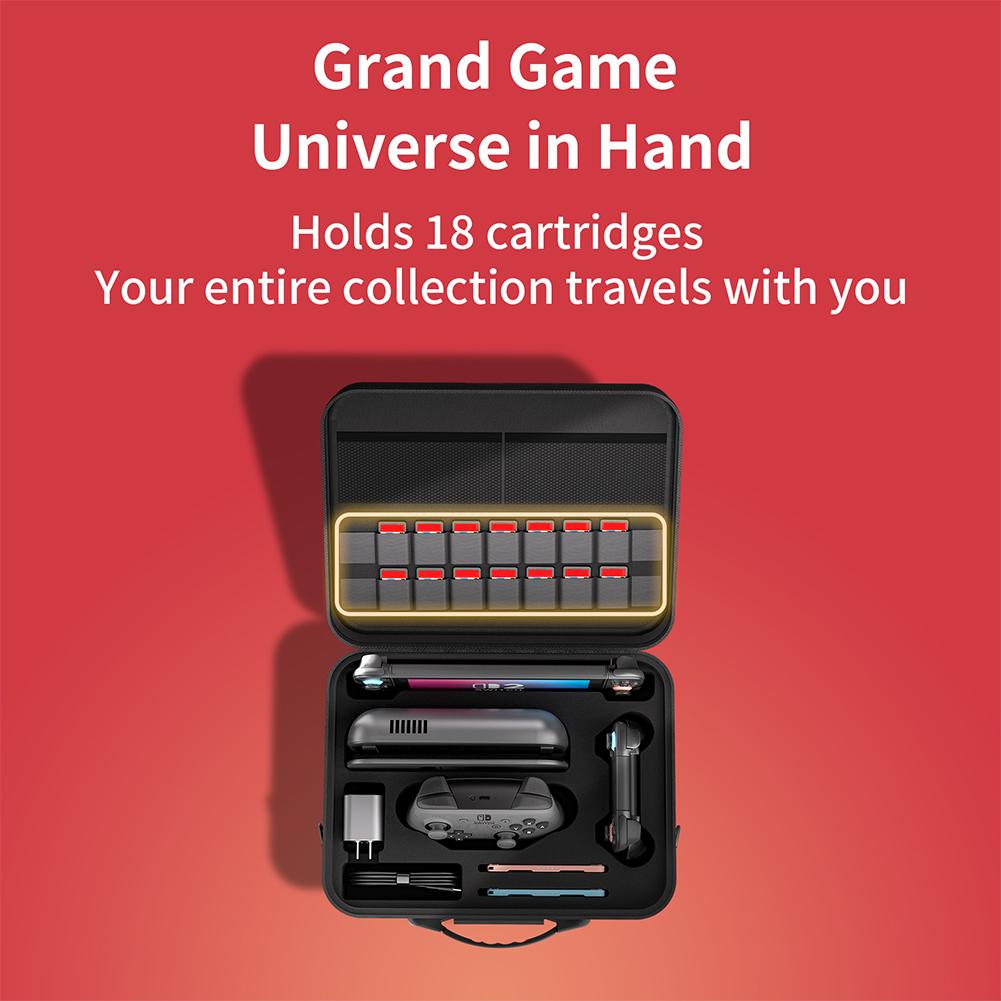 Carrying Case with Handle and Shoulder Strap Protective Case Waterproof and Shockproof Travel Case for Nintendo Switch2