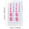 22Pcs/Sheet Toe Nail Sticker Wraps Baking Free Simple Solid Color Glitter Full Cover Toenail Polish Strips Waterproof