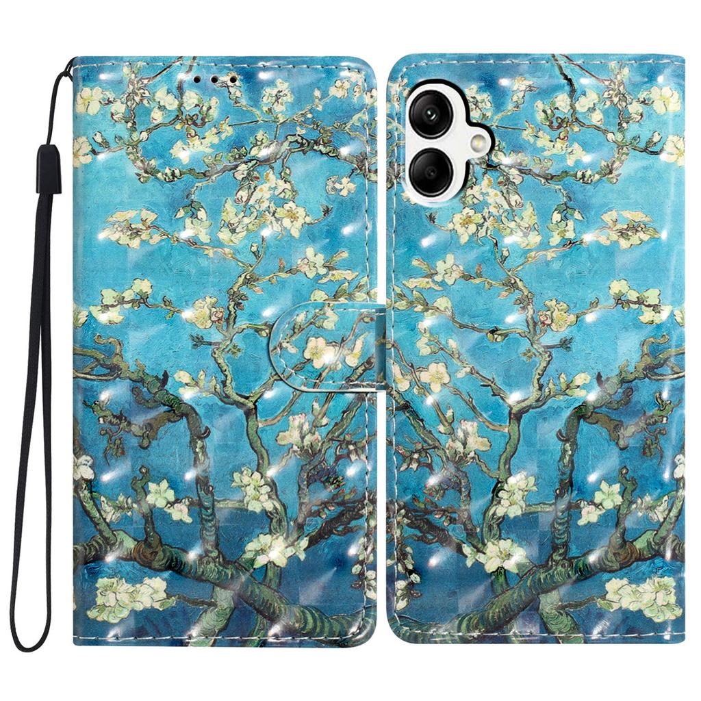 Für Samsung Galaxy A06 4G Hülle PU-Leder 3D-Muster Druck Brieftasche Handyhülle