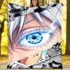 1pc Gojo Satoru (5) Theme Blanket - Digital Print, Polyester, Cozy for All Seasons, Perfect for Outdoor, and Travel