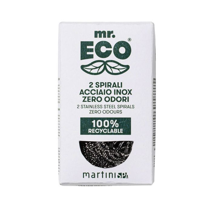 Kratzschwamm - GENERISCH - 2 Stück - Edelstahl - Geruchsneutral - Öko-nachhaltig