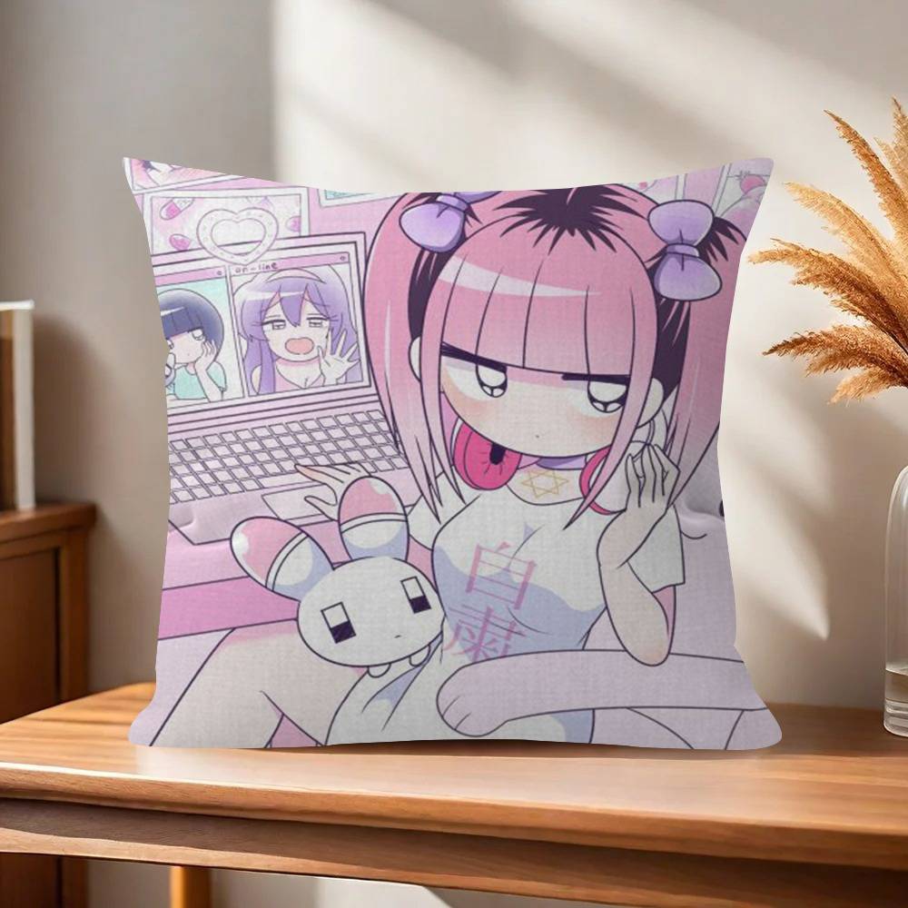 Anime Menhera Cute Chan  Pillow Cushion Cover Pillowcase Living Room Sofa Home Decor Customized
