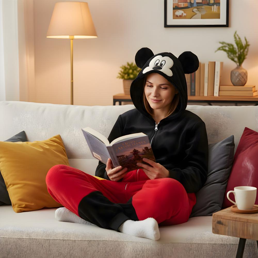 Piżama Onesie Kigurumi Kostium Przebranie Myszka Miki XXL: 185 - 195Cm