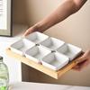 Nordic Ceramic Compartment Snack & Dessert Plate with Lid