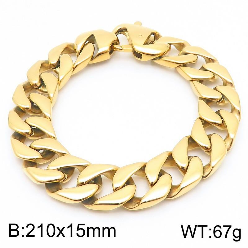 Gioielli in Acciaio di Titanio Guangdong, Bracciale Braccialetto in Acciaio di Titanio, Bracciale Uomo Catena Cubana Semplice Creativa