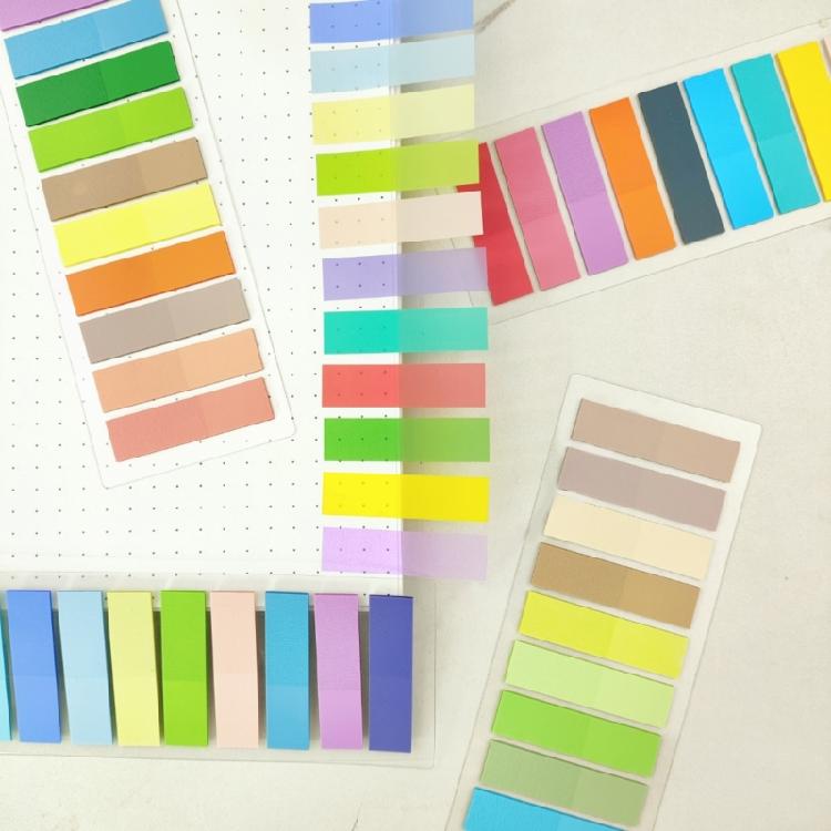 2000-4200Pcs Index Tabs with Binder Ruler Sticky Note Colorful Index Labels for Planner Notebook Calendar Laptop