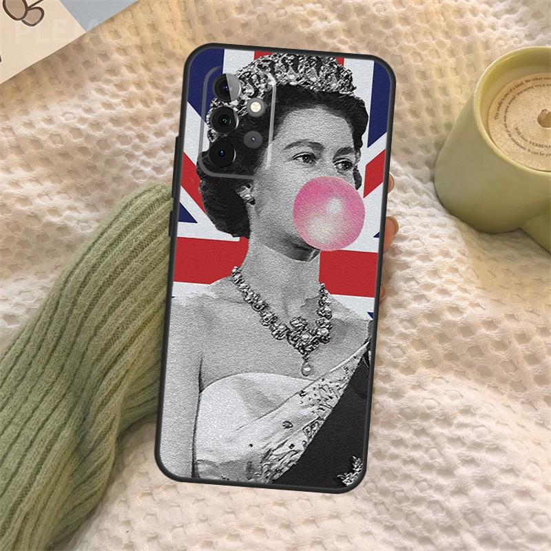 

Queen Elizabeth II Case For Samsung Galaxy A16 A33 A36 A56 A26 A15 A55 A53 A35 A22 A32 A52 A54 A34 A14 A05 A06 Samsung A23