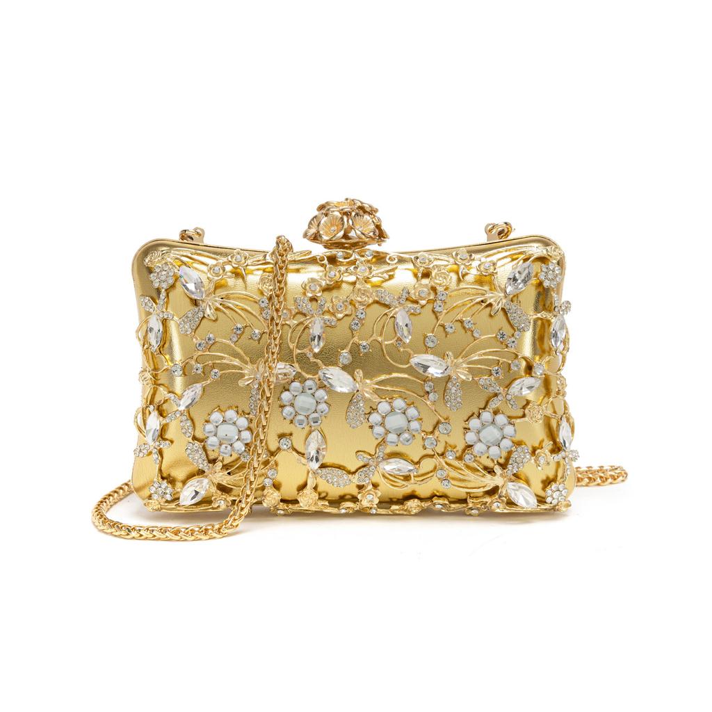 Evening Bag Clutch Purses For Women Rhinestones Purse Sparkling Party Shoulder Handbag Wedding Bag With Chain