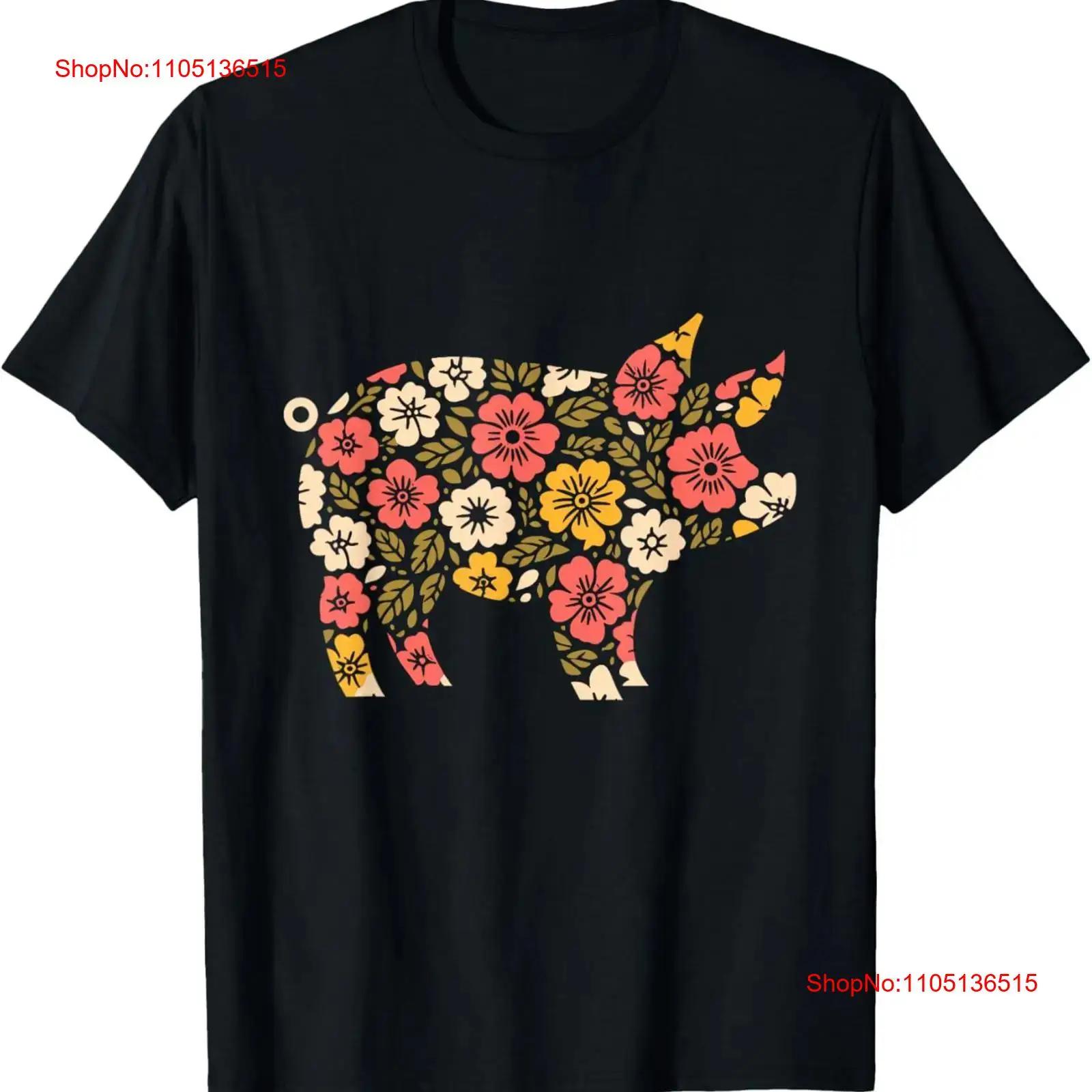 

Floral FLower Pig Mom Grandma Womens Mothers Day T Shirt vintage Washed graphic Soft Unisex Comfortable Casual Slightly S разноцветный