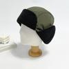 Poggle Short-brimmed Winter Hat with Fur Trim and Snap-on Earflap